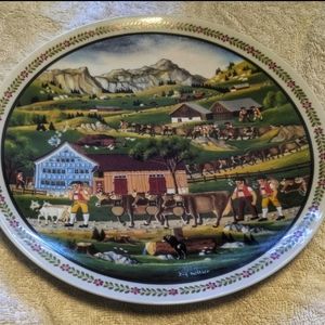 Collector's Sussie Langenthal Vintage "Alpfahrt" 1987 Plate